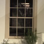 Historic window at Casa Navarro State Historic Site in San Antonio, Texas